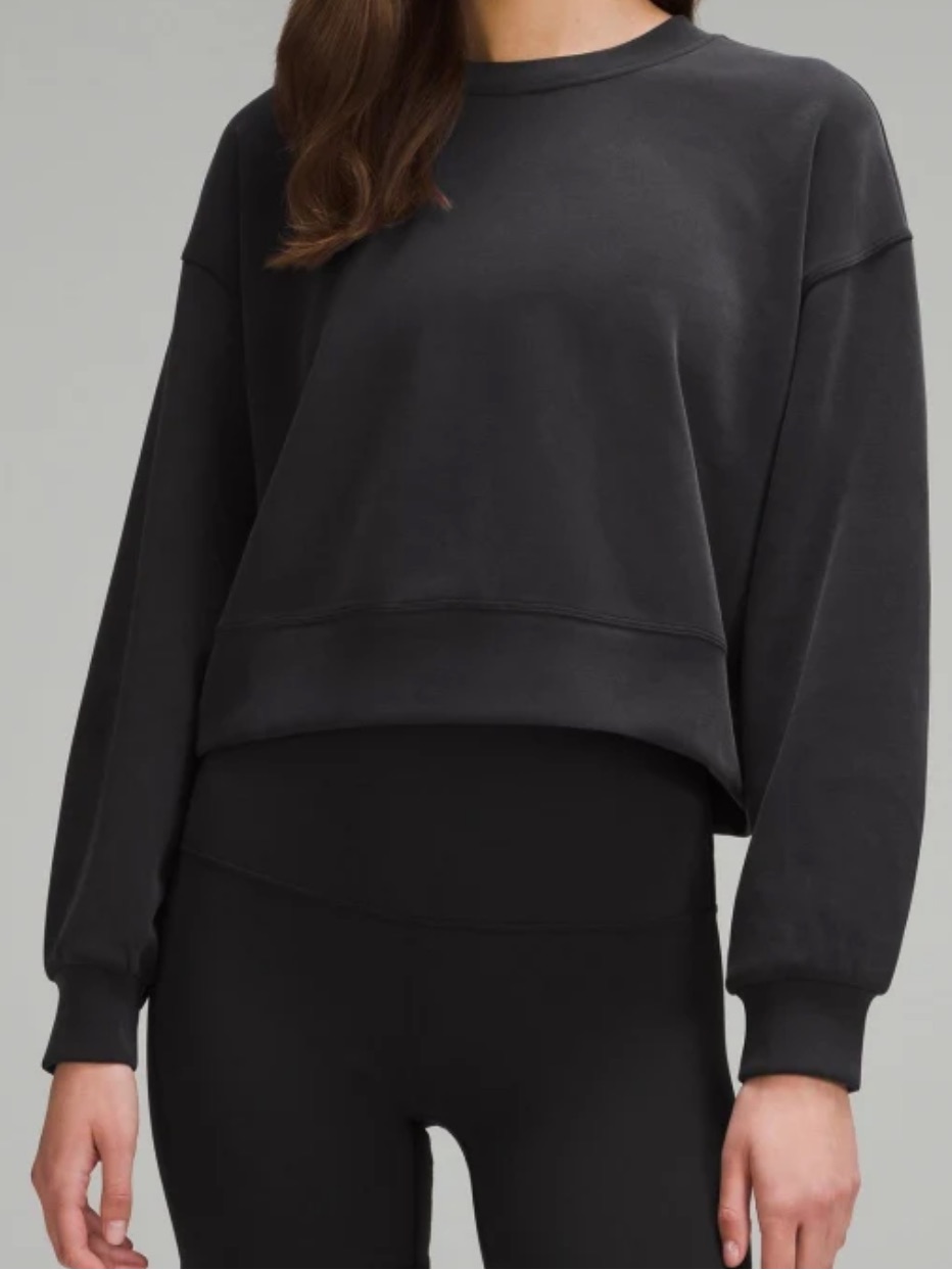 Lululemon Softstreme Oversized Cropped Sweatshirt